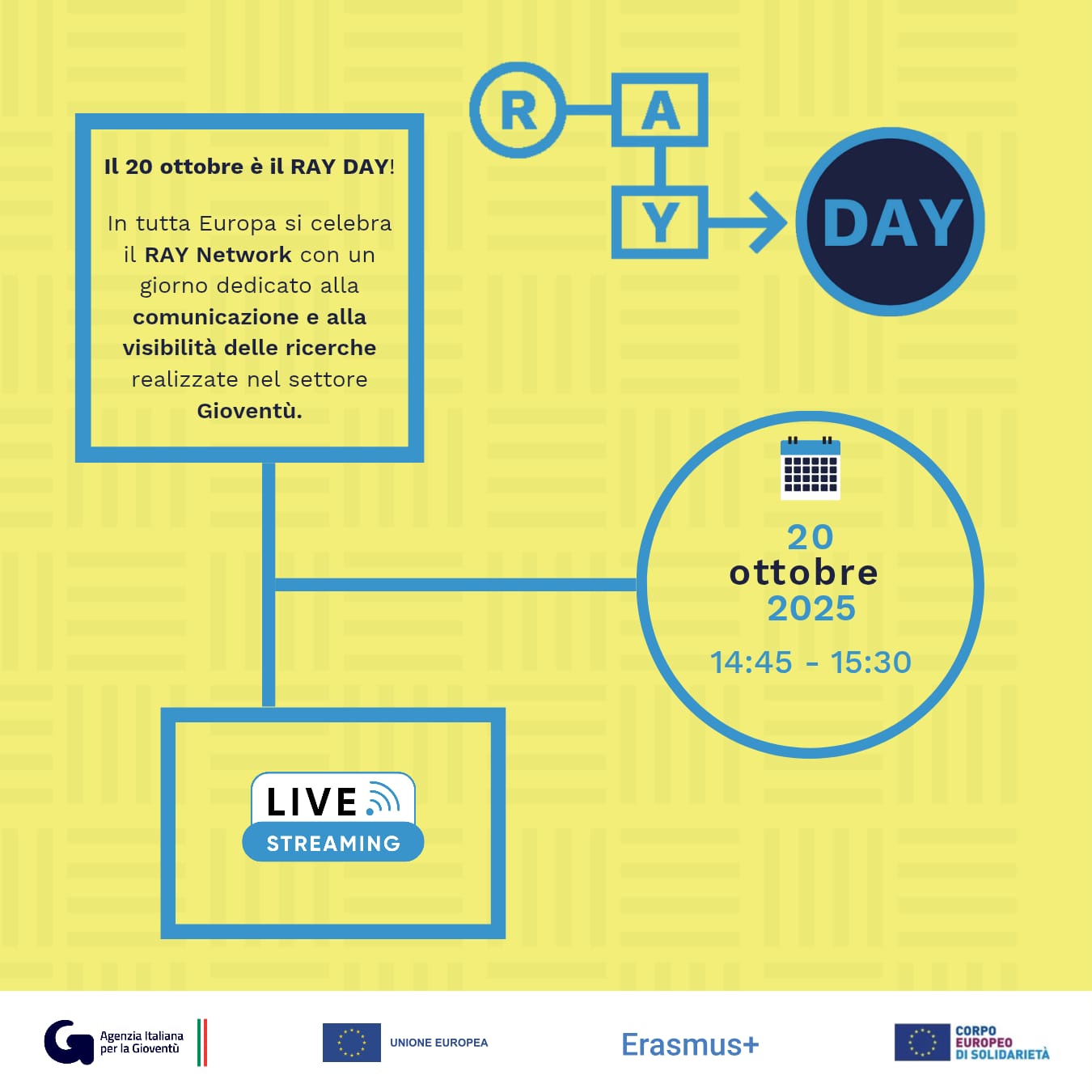 Locandina evento rete RAY